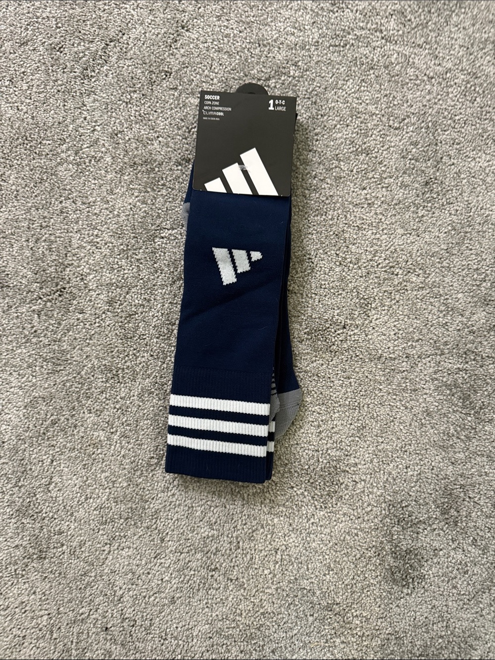 adidas Navy Men's Athletic Soccer Socks